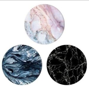 4 Packs Of Set of 3 Marble Pattern Phone Holders